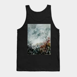 snowy landscape watercolor Tank Top